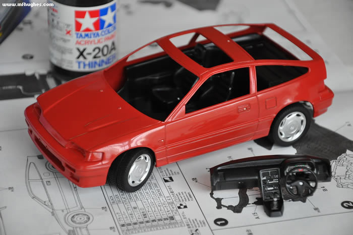 Honda crx model car kit #2