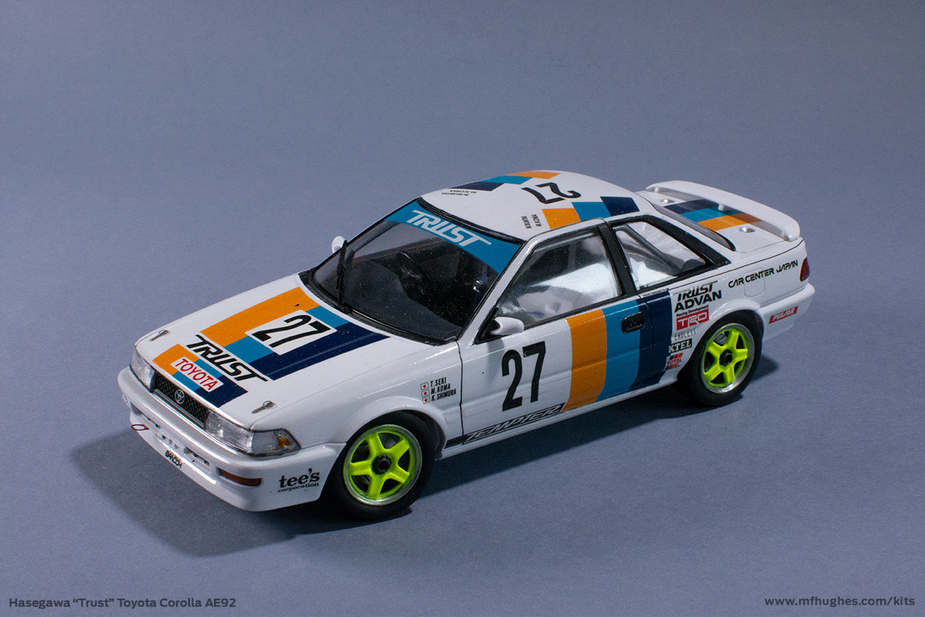 Hasegawa Trust Racing Corolla Levin 1/24