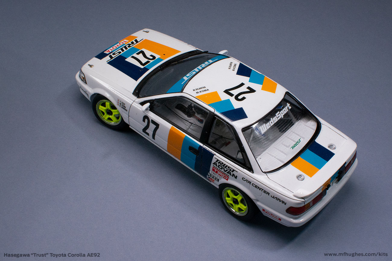 Hasegawa Trust Racing Corolla Levin 1/24