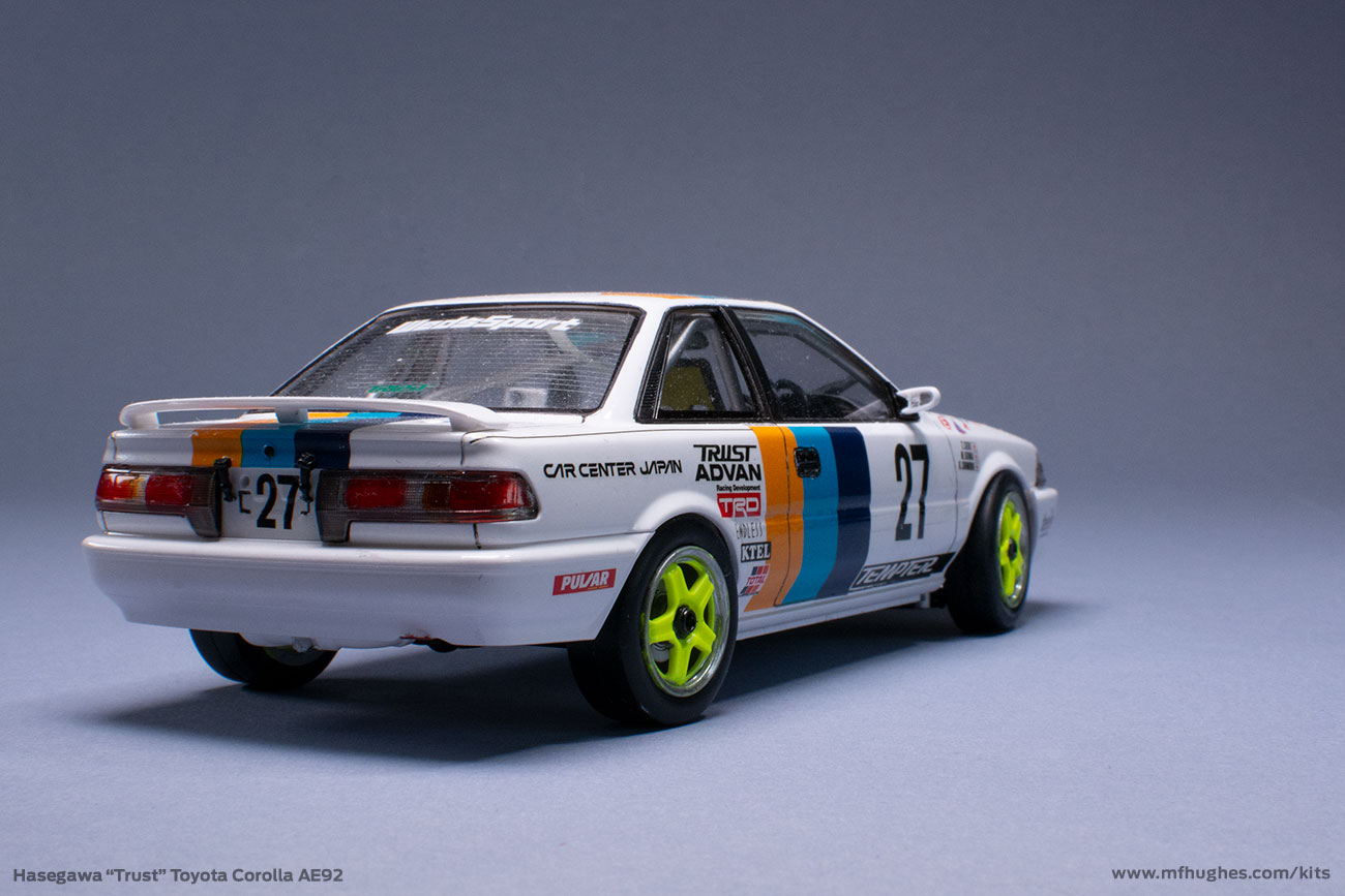 Hasegawa Trust Racing Corolla Levin 1/24