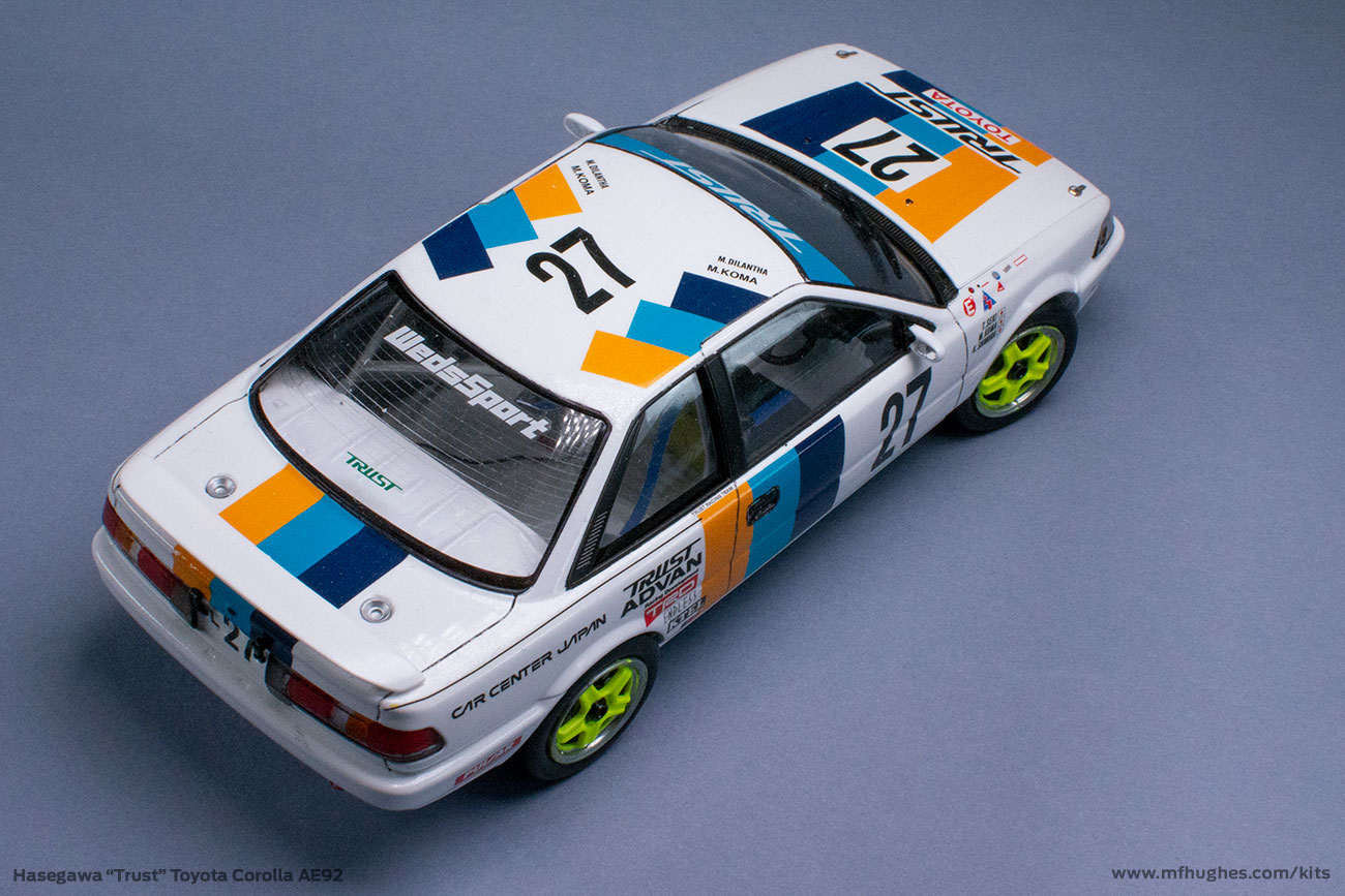 Hasegawa Trust Racing Corolla Levin 1/24