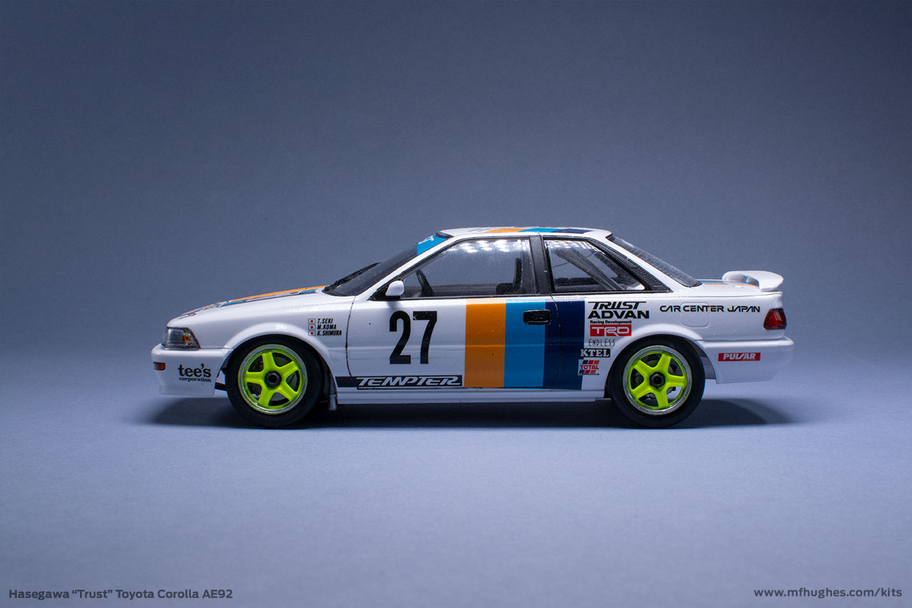 Hasegawa Trust Racing Corolla Levin 1/24