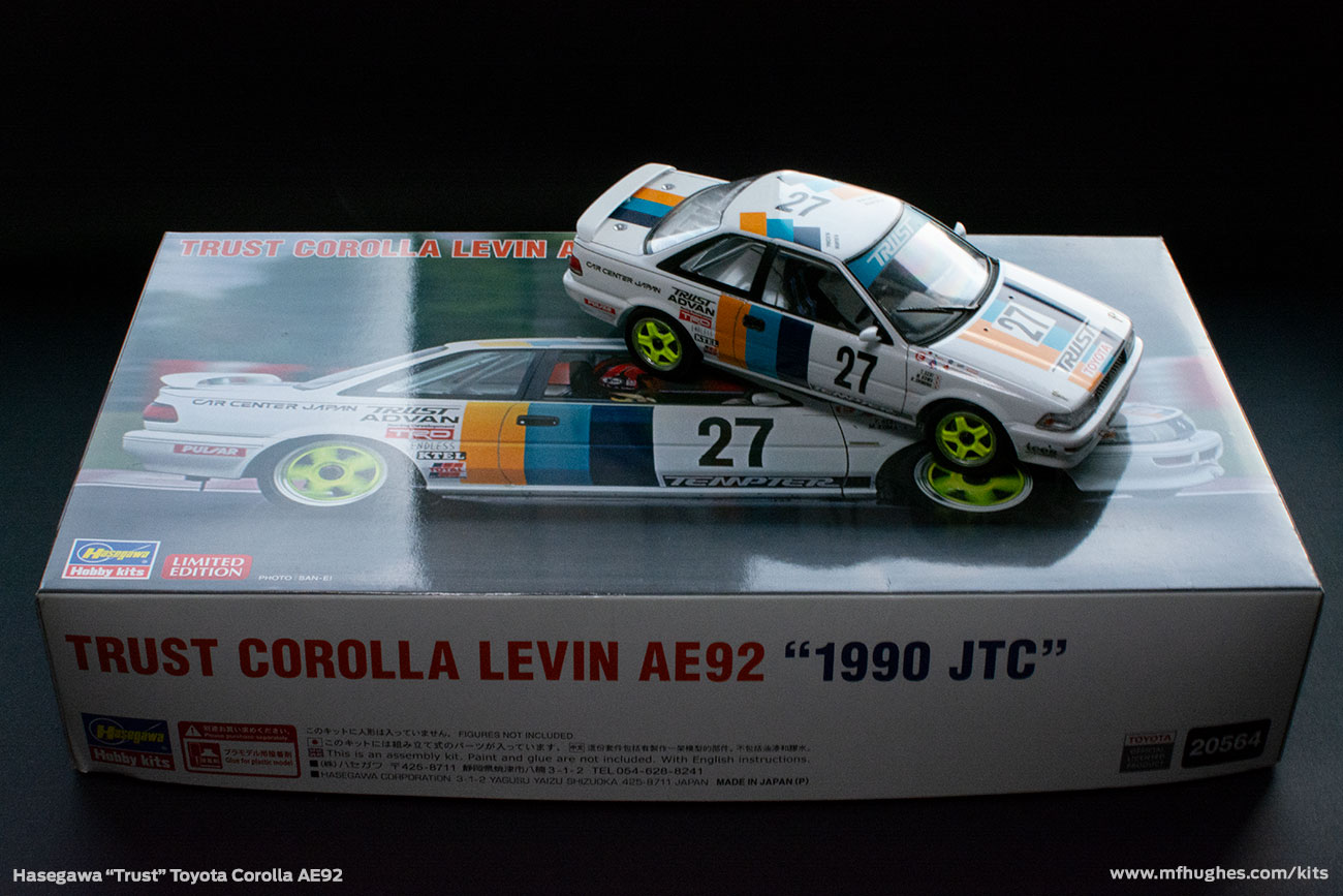 Hasegawa Trust Racing Corolla Levin 1/24