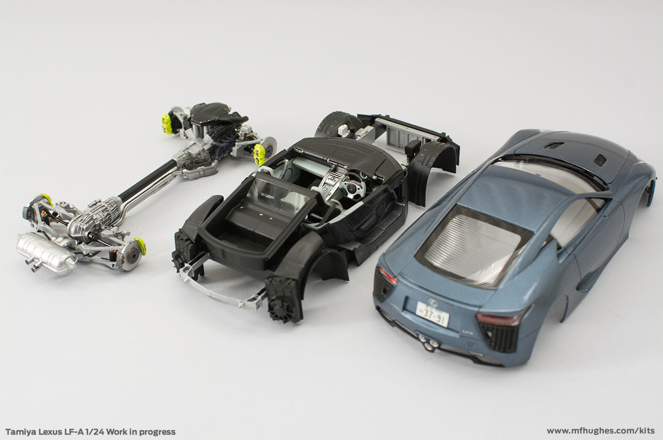 Tamiya Lexus LFA 1/24. Build Photographs and kit review.